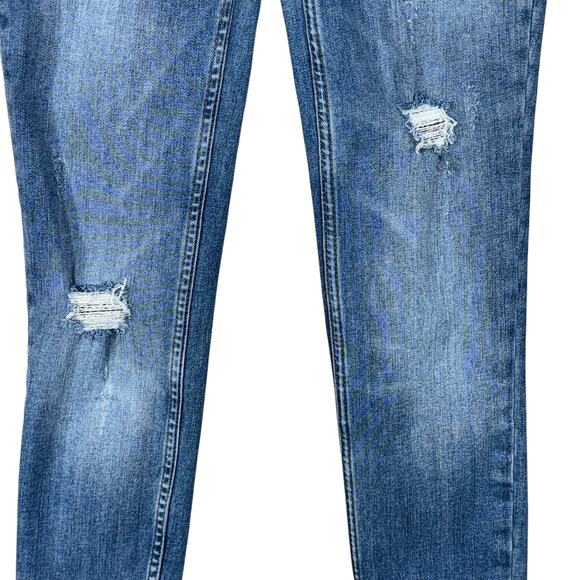 Free People SZ 24 Great Heights Jeans Distressed Low-Rise Frayed Hem We The Free - Picture 3 of 11